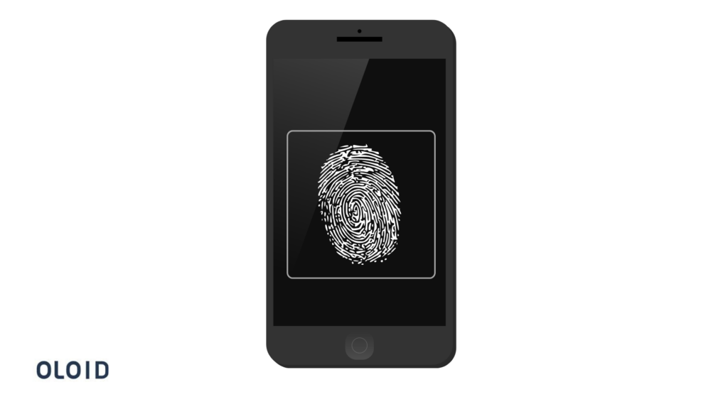 mobile with fingerprint scan